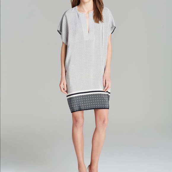 vince silk tunic dress